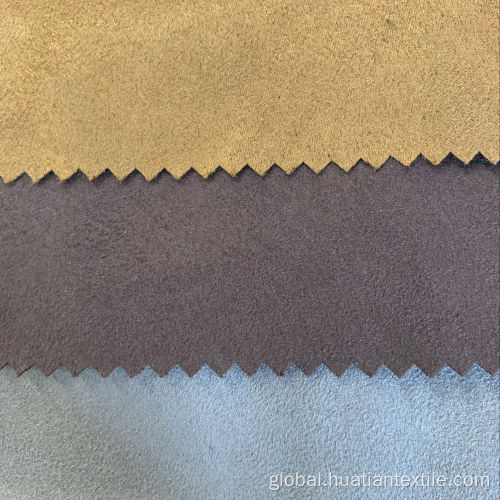 Suede Sofa Fabric polyester warp suede sofa fabric Supplier